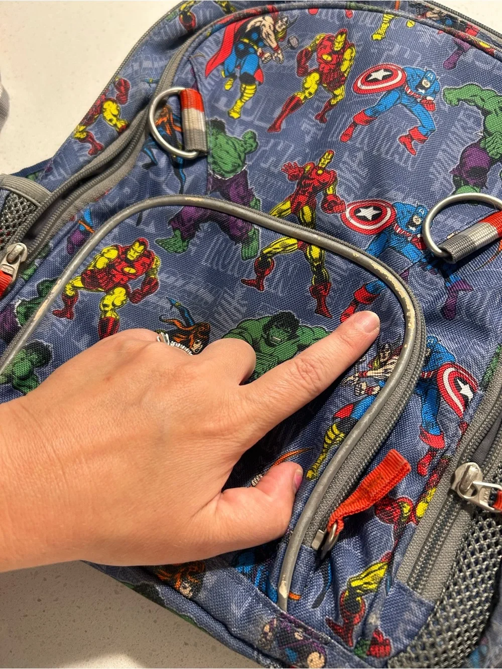 Pottery Barn Marvel Avengers backpack toddler size